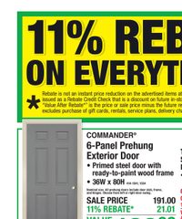 Menards Ad 11% Rebate* Sale July 22 - August 3, 2026
